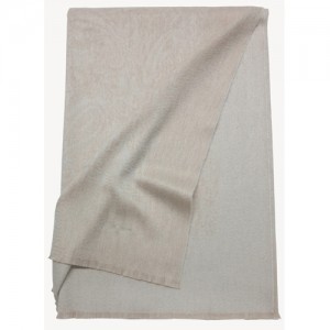 Плед GLEN SAXON Border Paisley Sandstone-White, кашемир, 150х200 см