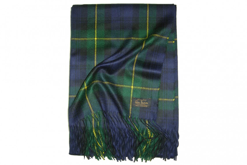 Плед GLEN SAXON Tartan Gordon, кашемир, 130х150 см