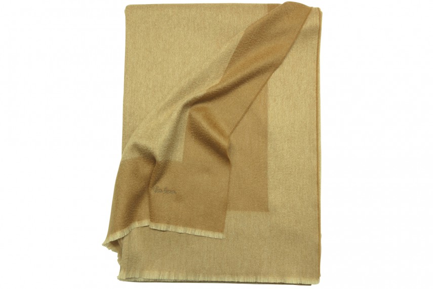 Плед GLEN SAXON Border Sandstone Sand, кашемир, 150х200 см