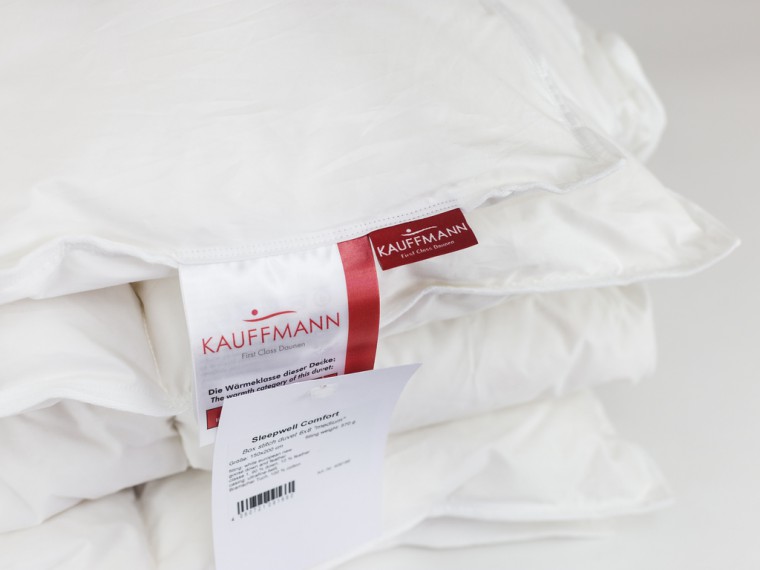 Пуховое одеяло Kauffmann SLEEPWELL COMFORT DECKE, всесезонное